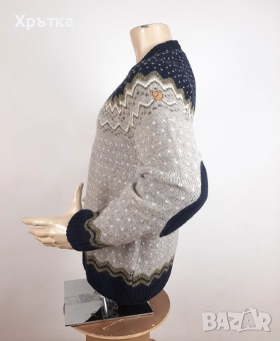 Fjallraven Ovik - Оригинален мъжки пуловер от вълна размер M, снимка 4 - Пуловери - 52829612