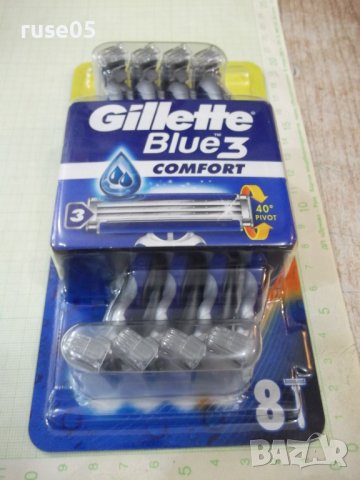 Комплект самобръсначки "Gillette Blue 3 COMFORT - 6+2" нов, снимка 2 - Други - 40812761