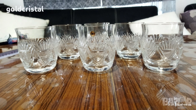 кристални чаши за уиски , снимка 6 - Антикварни и старинни предмети - 24197362