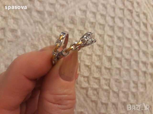 Дамски пръстени комплект от 2 пръстена. Размер 5, снимка 4 - Пръстени - 32365783