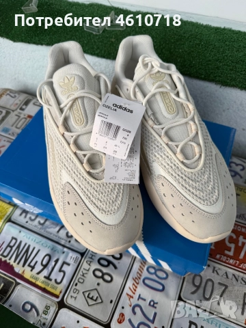 Adidas Originals Ozelia Beige, нови с кутия, EU 43 1/3, снимка 3 - Маратонки - 51911654