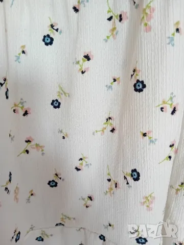 Дълга бяла пола на цветя, снимка 3 - Поли - 50427482