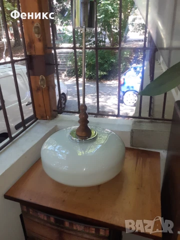 Стар български абажур полилей от соца, снимка 6 - Антикварни и старинни предмети - 51357885