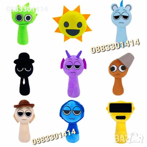 Sprunki Плюшени играчки Спрънки , снимка 4 - Плюшени играчки - 48755448