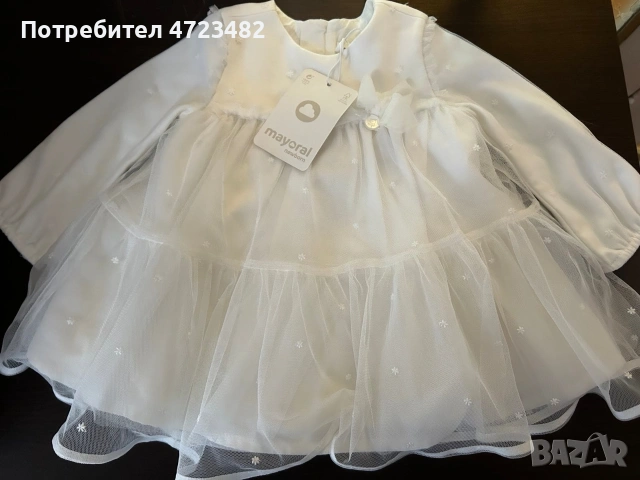 Бебешка рокля Mayoral с подарък обувки Mayoral