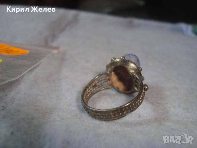 ВЪЗРОЖДЕНСКИ СРЕБЪРЕН СКЪПОЦЕНЕН ОСМАНСКИ ПРЪСТЕН - САЧАН РЪЧНА СТАРИННА МАЙСТОРСКА ИЗРАБОТКА 61021, снимка 7 - Антикварни и старинни предмети - 36378282