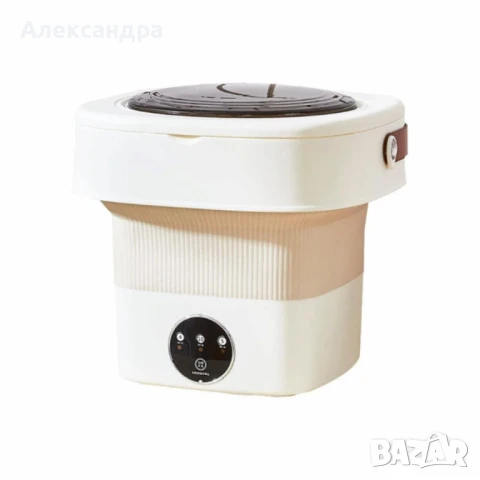 Мини сгъваема пералня с центрофуга – Компактна, мощна и идеална за всеки дом или пътуване - 12 литра, снимка 13 - Перални - 51103755