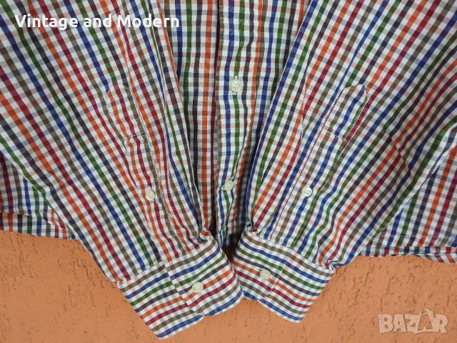 PAUL & SHARK мъжка карирана риза (L), снимка 4 - Ризи - 37022127