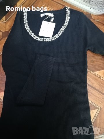 Блуза с камъни, снимка 3 - Блузи с дълъг ръкав и пуловери - 44046822