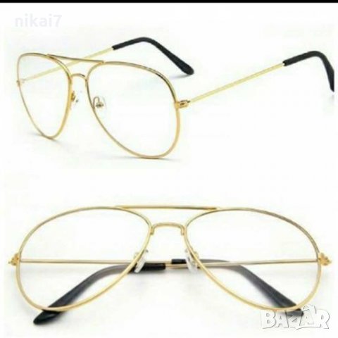 Аviator ново дамски очила стъкла без диоптър защита UV400 ниска цена, снимка 11 - Слънчеви и диоптрични очила - 27923256