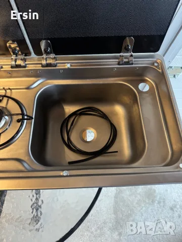 Комбинация готварска печка-мивка със стъклен капак от 2 части DOMETiC цена 1.100 лева  , снимка 8 - Газови котлони - 48462536