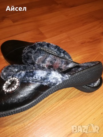 Дамски домашни чехли- кожени, снимка 5 - Пантофи - 32327136