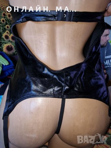 Кожен Комплект /м.л, снимка 6 - Корсети, бюстиета, топове - 39686988