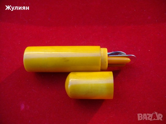  СТАР ДАМСКИ КОМПЛЕКТ НЕСЕСЕР ЗА НОКТИ КЕХЛИБАР БАКЕЛИТ, снимка 6 - Антикварни и старинни предмети - 39136792