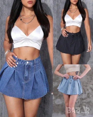 деним дамска пола , снимка 4 - Поли - 51152200