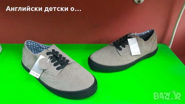 Английски детски обувки-кецове естсетвена кожа-NEXT, снимка 1 - Детски обувки - 28709071