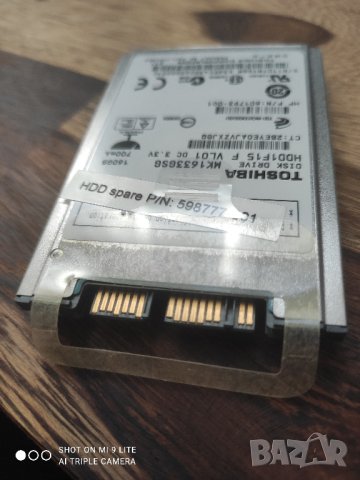 160GB mSATA miniSata MK1633GSG, снимка 3 - Твърди дискове - 43567687