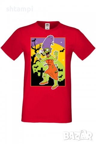 Мъжка тениска The Simpsons Marge Simpson 01,alloween,Хелоуин,Празник,Забавление,Изненада,Обичаи,, снимка 3 - Тениски - 38137520