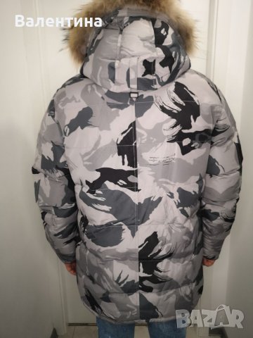 Canada Goose мъжко яке парка/ шуба 3XL, сив камуфлаж, пух, снимка 8 - Якета - 38347580