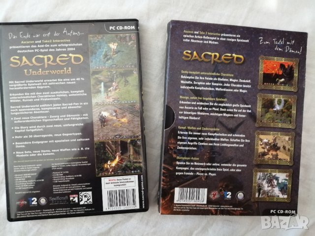 PC Игри: Sacred 1/2(3CD) и Les Grand Jeux(3CD), снимка 2 - Игри за PC - 43747601
