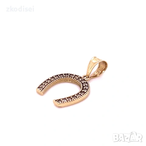 Златен медальон 1,10гр. 14кр. проба:585 модел:36361-1, снимка 2 - Колиета, медальони, синджири - 53046055