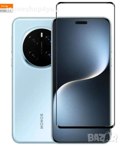5D Извит Стъклен Протектор за Дисплей за Honor Magic7 Pro, снимка 3 - Фолия, протектори - 50825775