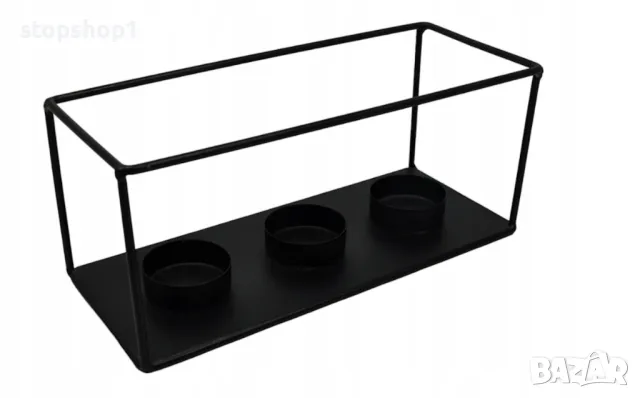 Свещник за чаени свещи Zd Trading 9,5 см, 3 свещи, снимка 3 - Декорация за дома - 47305288