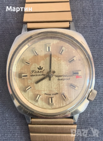 Швейцарски механичен часовник Ferel, снимка 2 - Мъжки - 50303264