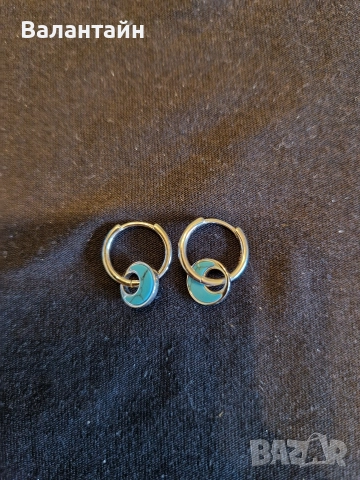 Сребърни Обеци- различни видове, снимка 9 - Обеци - 12269342