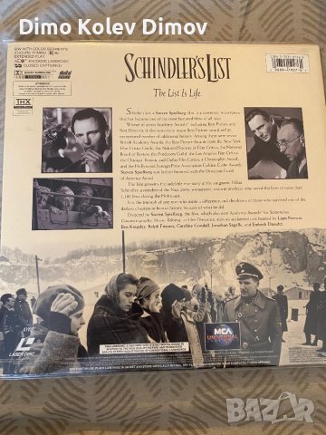 Laserdisc "Schindler's List" NTSC Letterbox - THX, снимка 2 - Други жанрове - 43865483