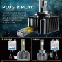 LED автомобилни крушки D1S/D3S – 80% повече яркост, интелигентно охлаждане, Plug and Play, снимка 4