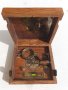 Секстант с компас в дървена кутия, снимка 3