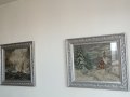 Гоблени  "Развълнуваното езеро" и "Зима параклис" Вилер, снимка 3