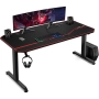 ПРОМОЦИЯ Геймърско бюро – просторно, ергономично и стабилно решение за игри и работа T02 BLACK, снимка 1