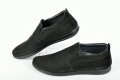 НОВО! Черни мъжки обувки от естествен велур, снимка 1