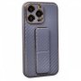 Противоударен кейс със стойка за iPhone 15 Plus, TP-36, Сив Карбон, снимка 2