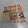 Дървен пъзел Мече за обличане в кутия, снимка 4