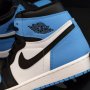 Nike Air Jordan 1 High UNC Toe Blue Нови Оригинални Обувки Маратонки Размер 43 Номер 27.5см Стелка , снимка 4