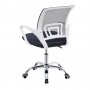 Ергономичен офис стол с мека седалка BZJM-FC-0071WH, снимка 4