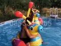 НОВИ! Надуваеми големи понита и 2 големи бухалки водна игра, снимка 3