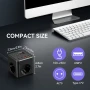 Разклонител PowerCube с USB и бутон – 3 контакта + 2 USB порта, защита от пренапрежение, 2 м кабел, снимка 6