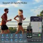 Нов умен Смарт часовник 1.47" Фитнес Тракер Пулсомер Спорт IP68, снимка 4