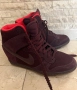 Нови маратонки / кецове 37.5 Nike Dunk Sky Hi Mesh Red със скрита платформа., снимка 3