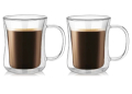 Стъклена чаша за капучино или чай с двойно дъно 350 мл., снимка 1 - Чаши - 44878603