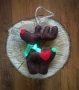 Коледна декорация / Коледни играчки за елха от филц ръчна изработка елен, снимка 4