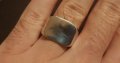 Мъжки елегантен стоманен пръстен бижу , снимка 1 - Пръстени - 35533240