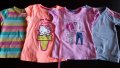 летни блузки за момиче- къс и дълъг ръкав - 4лв, потничета, снимка 1 - Детски тениски и потници - 28547353