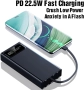 Power Bank 27 000 mAh – Бързо зареждане, Вградени кабели, LED дисплей, снимка 5