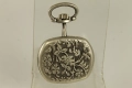 Стар Дамски Сребърен Джобен Часовник FORTEX, снимка 3