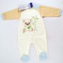 Бебешки гащеризон ромпър в бежово марка Ewa collection